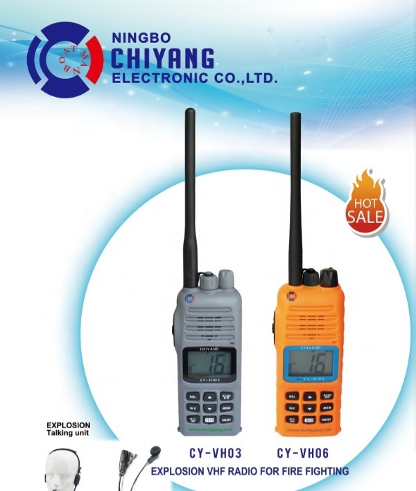 5MILES Rango de conversación Prueba de explosión Marino VHF Radio Telefono con 88 canales de almacenamiento